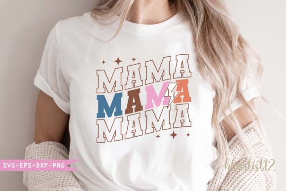 Mama Retro SVG: A Nostalgic Embroidery Design for Real Projects