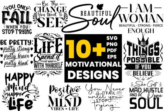 Motivational Typography Design Bundle Review