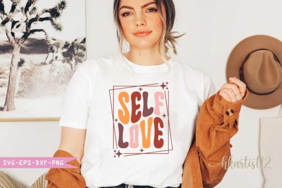 Self Love SVG: A Retro-Inspired Design for Heartfelt Embroidery Projects